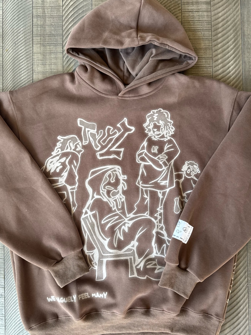 Aelfric Eden Y2k Oversized Graphic Streetwear Hoodie Women’s Size Medium - Picture 4 of 16